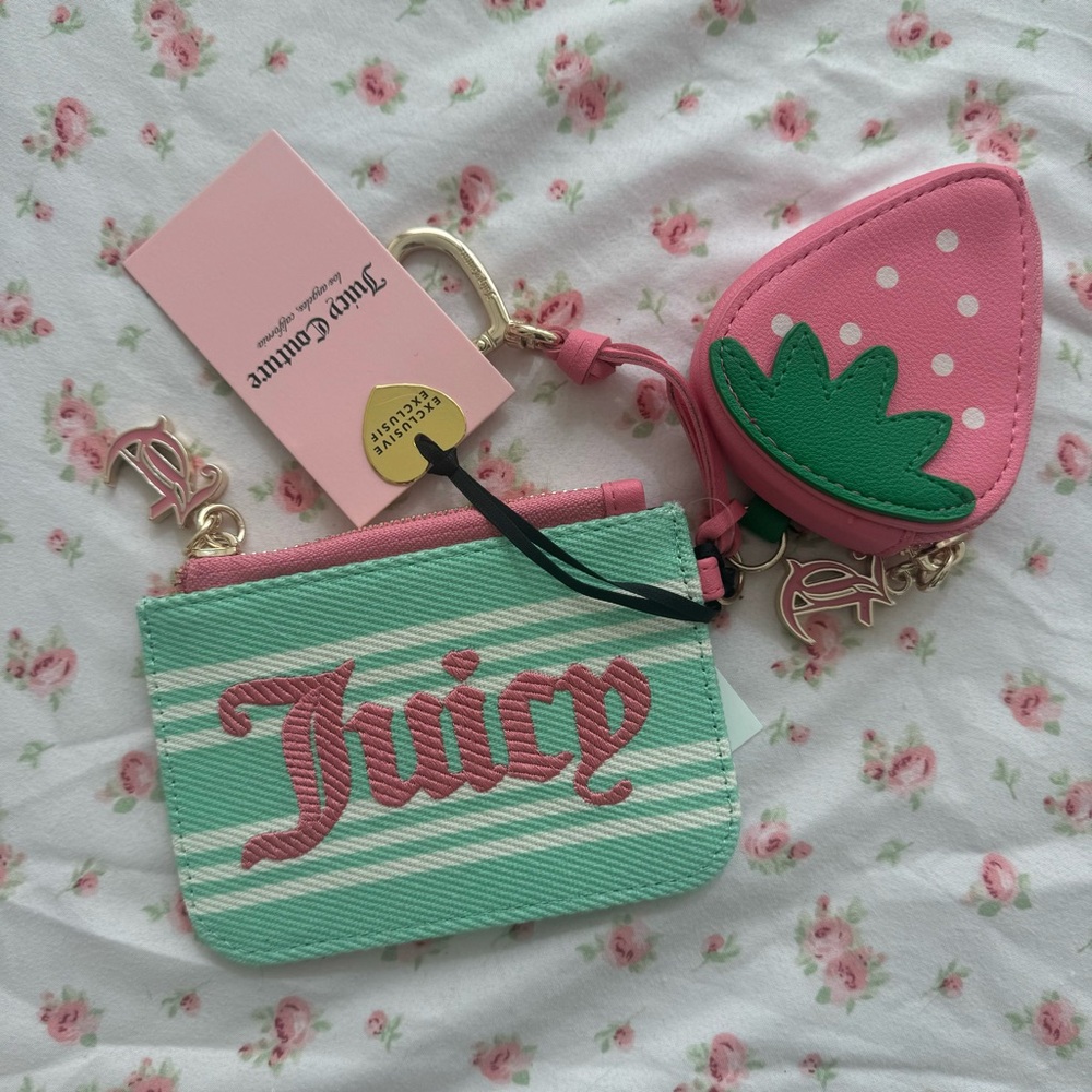 RARE! Juicy Couture RETRO GREEN/CREAM JUICY PARADISE MINI BUNDLE!